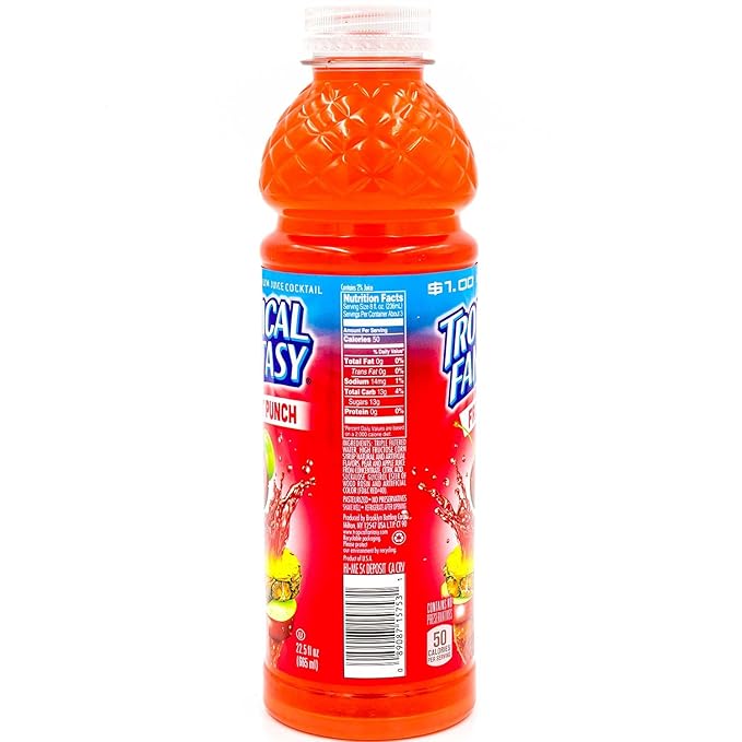 Tropical Fantasy Fruit Punch Cocktail 22.5 Ounce (Pack of 24)
