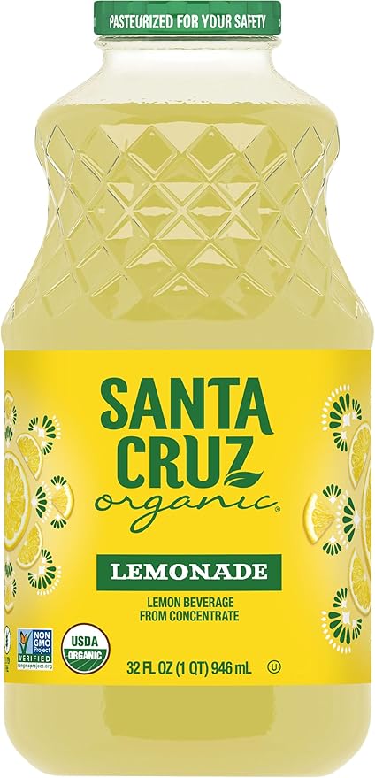 Santa Cruz Organic Original Lemonade 32 fl oz (Pack of 12)
