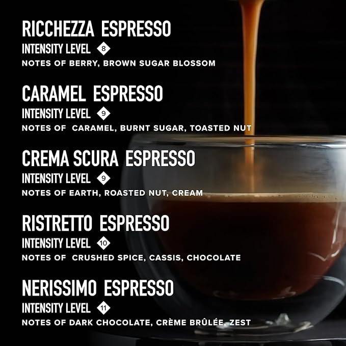 Peet's Coffee Dark Roast Espresso Capsules Variety Pack Compatible with Nespresso Original Machine - Intensity 8-11 80 Count (8 Boxes of 10 Espresso Capsules)