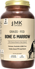 MK Supplements Grass-Fed Beef Bone &amp Marrow Supplement Supports Healthy Joints Bones Teeth Immune Support Freeze-Dried Non-GMO 45 Servings (3000 mg Each)