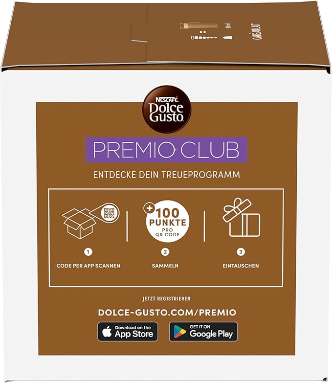Nescafé Dolce Gusto Café au lait Pack of 6 6 x 16 Capsules