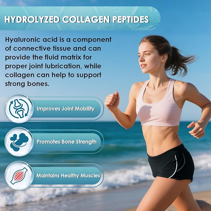 NATURE TARGET Marine Collagen Powder for Women - Multi Collagen Peptides with Hyaluronic Acid &amp Vitamin C for Hair Skin Nails &amp Joints - Wild-Caught Fish &amp Grass-Fed Bovine 50 Servings
