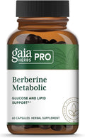 GAIA HERBS PRO Berberine Metabolic - Supplement Supplement with Berberine HCI - Vegan Gluten-Free Soy-Free - 60 Capsules (60 Servings)