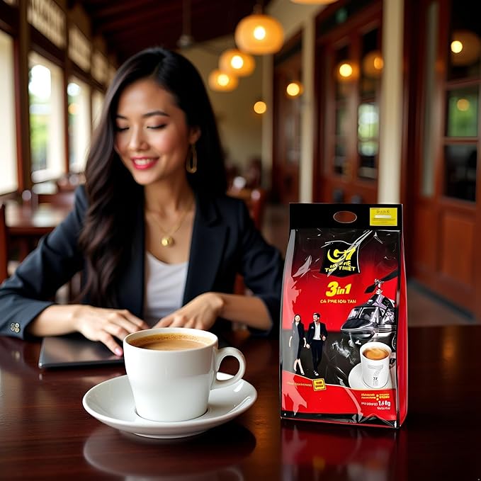 Trung Nguyen G7 3-in-1 Instant Premium Vietnamese Coffee 100 Servings Sticks x16g Beverage Vietnam Origin (1 Pack)