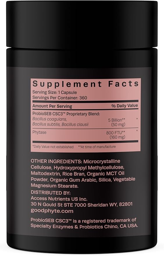 Goodphyte Premium Digestive Enzyme to Provide Relief from IBS Constipation Bloating Gas &amp Indigestion | Absorb More Micronutrients &amp Feel Better (360 Count)