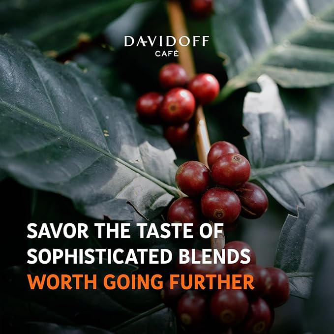 DAVIDOFF Espresso 57 Instant Coffee - Dark and Chocolatey - Intense Roast with a Smooth Aroma - 100% Arabica Beans - 11/12 Intensity. 12/12 Roasting. 6/12 Acidity - 6 x 3.52 oz