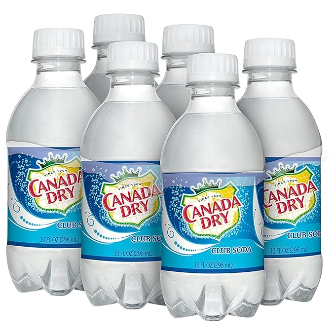 Canada Dry Club Soda 10 fl oz 24 bottles