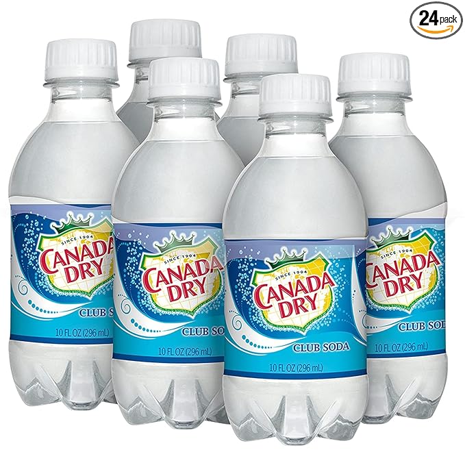 Canada Dry Club Soda 10 fl oz 24 bottles