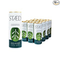 Drink Staed Lemon Lime Ginger Productivity Drink Sparkling Functional Beverage 12-Pack – With Cognizin® Citicoline &amp L-Theanine Organic Clean Caffeine Healthy Energy Drink