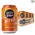 High Brew Coffee Nitro Pumpkin Spice Cold Brew Coffee 10 Fl Oz Ready-To-Drink (Pack of 12)
