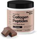 Perfect Keto Collagen Peptides Protein Powder with MCT Oil Hydrolyzed Collagen Type I &amp III Supplement Gluten Free Grass Fed Low Carb Keto Coffee Creamer Collagen for Women &amp Men Choco