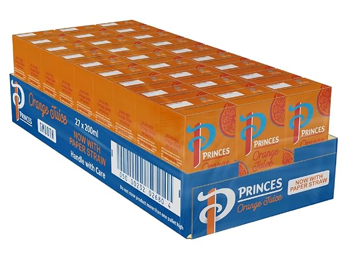 Princes Orange Juice 27 x 200ml
