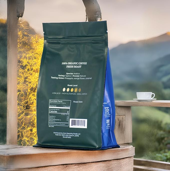 Mont Coffee - Loja Region - Specialty Single Origin Ecuadorian Arabica Coffee | Deluxe | Fresh Roast (Pack Ground)