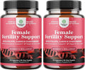 Fertility supplements for women with Inositol &amp Folic acid - Preconception vitamins for women for Hormone Balance with L-methylfolate B12 Vitamin D3 Selenium Zinc and CoQ10 - 90 Count (2 Pack)