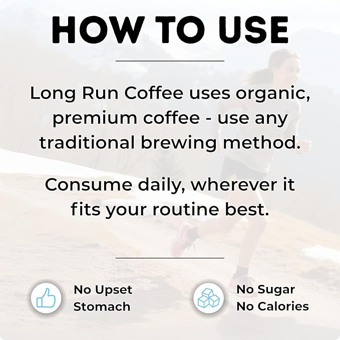 Long Run Coffee – Hydrating Coffee with Electrolytes – All Natural Energy + Hydration + Recovery for Athletes – Stomach Friendly Electrolyte Coffee for Runners (5 lb Trail Mix)