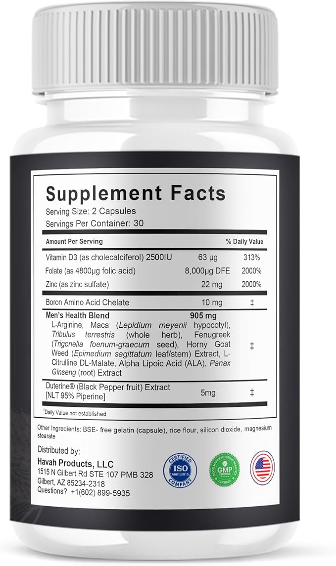 BLUE VIBE Vital Pro Capsules Premium Wellness &amp Advanced Health Management Supplement Pills Maximum Strength Daily Health &amp Overall Wellness Support 3 Pack - 180 Capsules