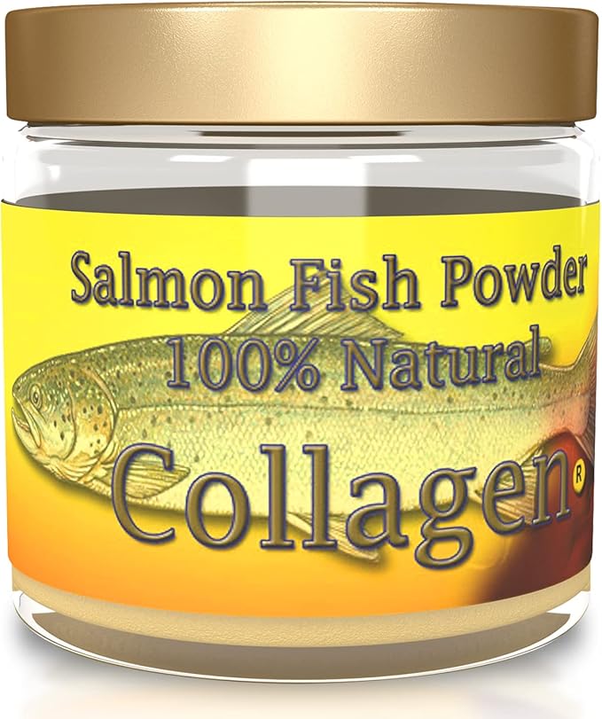 Salcoll Collagen - 100% Natural Bioactive Marine Collagen Powder - Unflavored Kosher can Help Bone Joint Skin Hair Health 1.23 Ounce One Month Supply