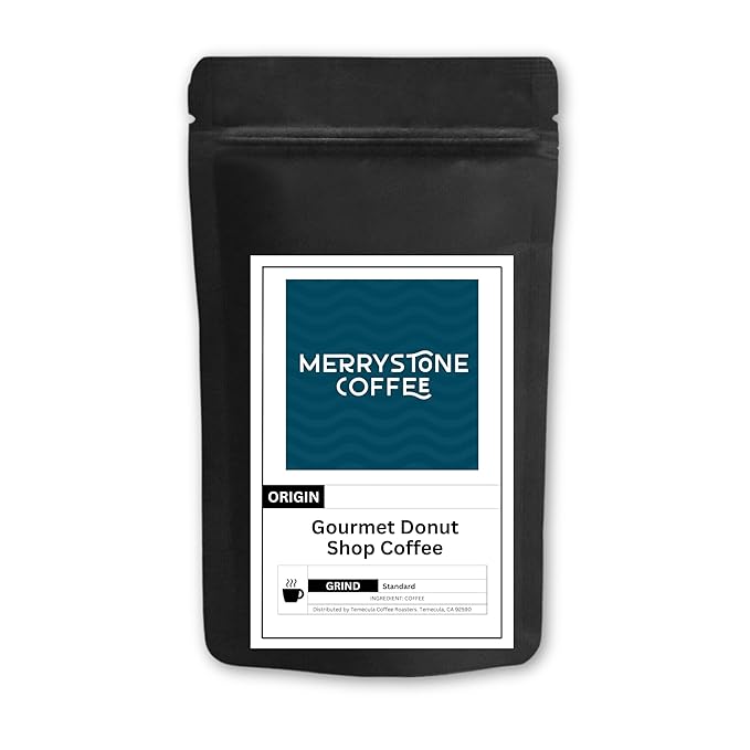 Merrystone Gourmet Donut Shop Blend Roasted to Order Medium Roast 5 Lb Whole Bean