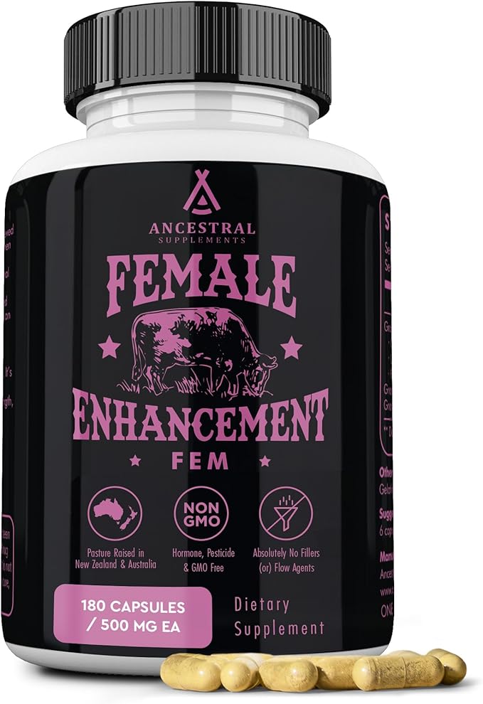 Beef Organ Supplement for Women – Supports Hormone Balance Energy &amp Wellness – Grass Fed Pasture Raised Superfood – Liver Heart Kidney Bone Marrow – Collagen CoQ10 B12 – Female Support Blen