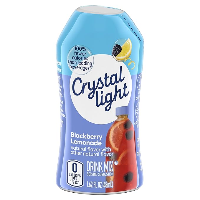 Crystal Light Liquid Blackberry Lemonade Water Enhancer 1.62 OZ (Pack of 12)