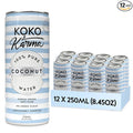 Koko &amp Karma Pure Coconut Water - No added Sugar 12 pack case 8.45oz cans
