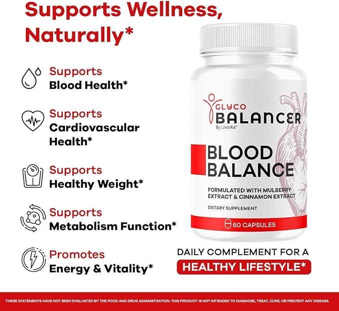 (2 Pack) Glyco Balancer Capsules - Official GlycoBalancer Supplement Support Pills Advanced Formula All Natural Premium Ingredinets for Health Support Vitamins and Wellness 120 Capsules for 2 Months