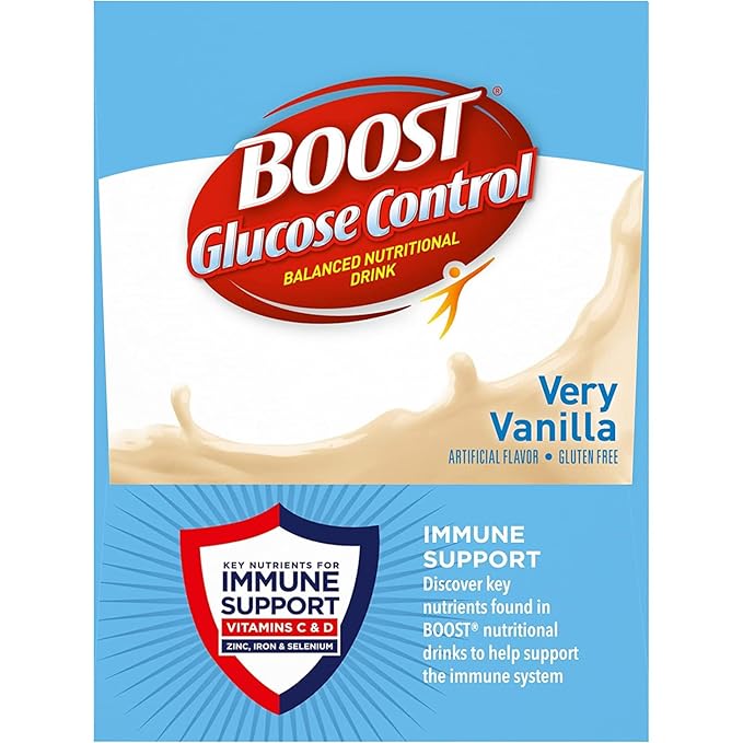 Boost Nutritional Drink Variety Pack 1 Pack Vanilla &amp 1 Pack Strawberry 6-8 fl oz Bottles/Pack (2 CT Variety Pack)