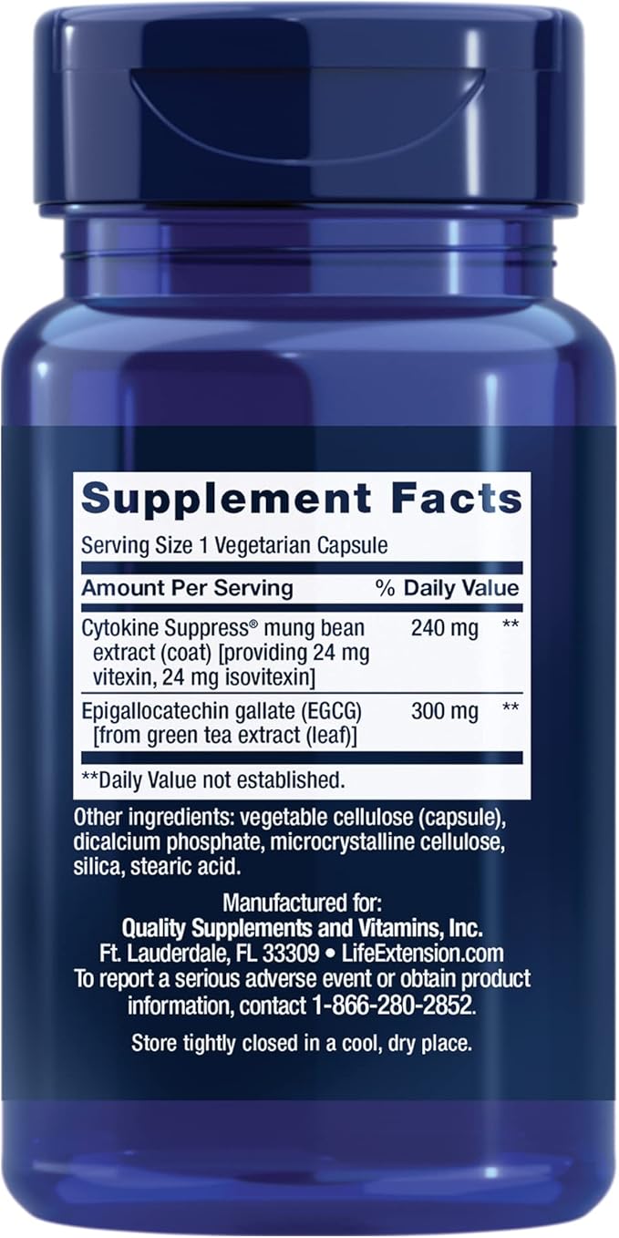 Life Extension Cytokine Suppress with EGCG 30 Count