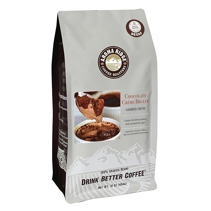Crème Brulee SWP Decaf Coffee 1 lb Whole Bean Medium Roast