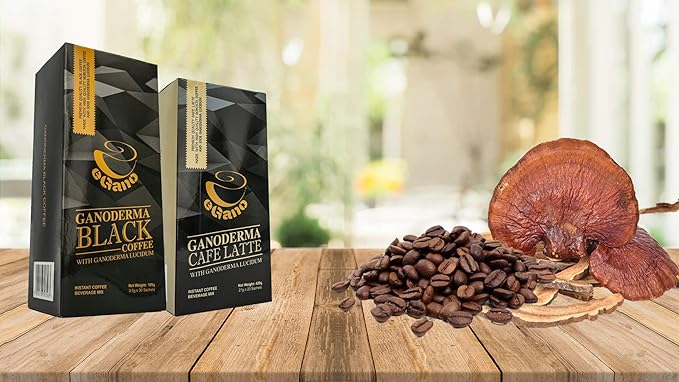 5 Boxes eGano Premium Ganoderma Cafe Latte Instant Coffee With Ganoderma Lucidum Extract (21g x 20 Sachets/Box)