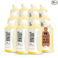 JRINK by Purée Ginger Lemon Juice Cold Pressed Juice Cleanse with Organic Lemon Ginger Detox Drink from Raw Fruit and Vegetable No Preservatives Healthy Cleanse 16oz Bottles 12 Pack