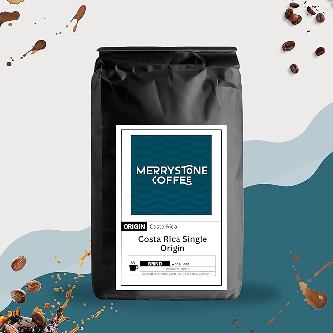Merrystone Costa Rica Single Origin Medium Roast Roasted to Order 12 oz Coarse Grind