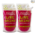 Olive My Pickle Probiotic Pickle Juice - 39 Ounces | 2 Pack of LiveBrine Dragon Fruit &amp Strawberry Pickle Juice with Natural Probiotics and Digestive Enzymes for Gut Health - 26 Pickle Shots