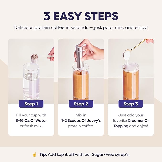 White Chocolate Mocha Protein Iced Coffee - Premium Whey Protein &amp Instant Iced Coffees - 100% Natural Cold Brew - Zero Artificial Flavors &amp Sweeteners 80 mg Caffeine No Added Sugar 20 Serv