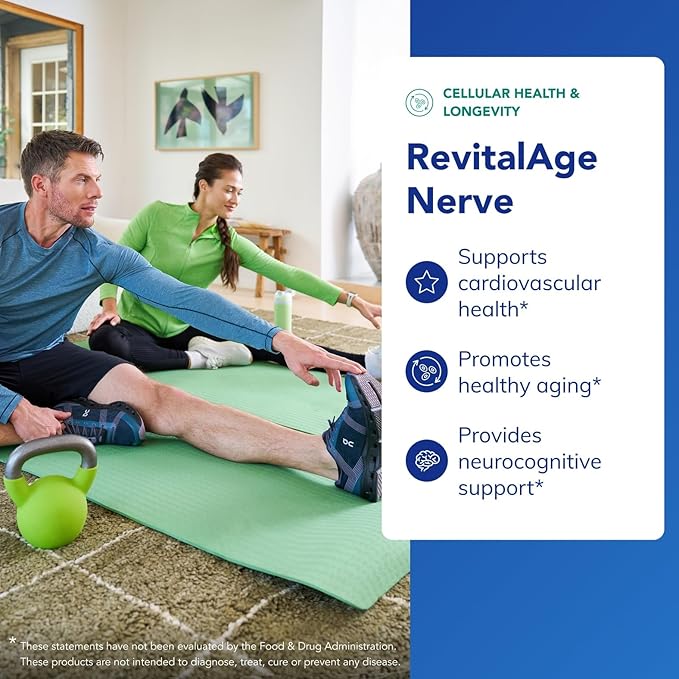 Pure Encapsulations Revita-Age Nerve | Hypoallergenic Supplement for Enhanced Cardiovascular Metabolic and Neurocognitive Support | 120 Capsules