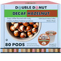 Double Donut Coffee Flavored Decaf Coffee Decaf Hazelnut Coffee Decaf Coffee Pods for Keurig K Cups Machines Medium Roast 80 Count (Pack of 1)