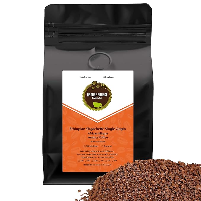 African Mirage - Ethiopian Yirgacheffe Single Origin Arabia Coffee (Whole Bean 2lbs)