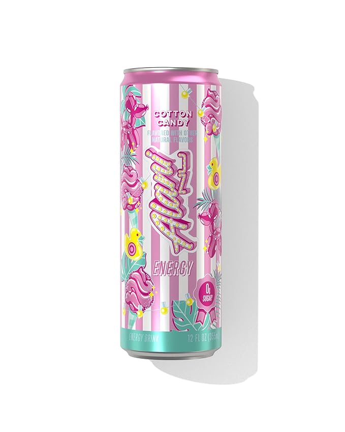 Alani energy drink Cotton Candy Cherry Bomb &amp Sherbet Swirl variety pack 6 Cans - Sugar Free Low Calorie Energy Drinks - Pre Workout Performance Zero Sugar 12 Fl Oz Cans