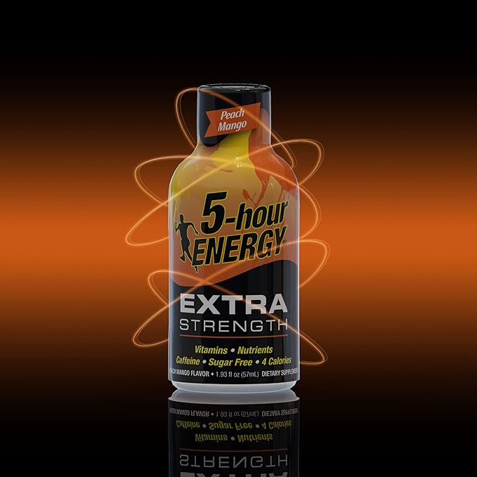 5-hour ENERGY Shot Extra Strength Peach Mango 1.93 Ounce 12 Count