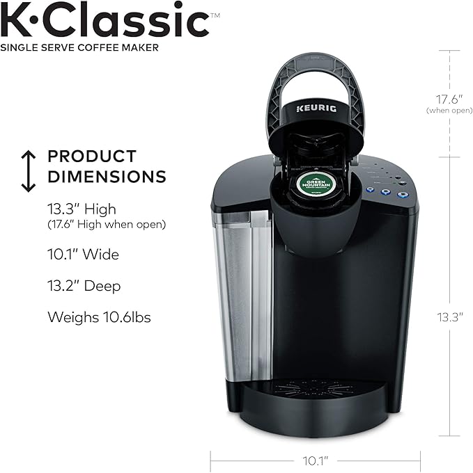 Keurig K-Classic Coffee Maker with McCafé Classic Collection Variety Pack 40 Count K-Cup Pods