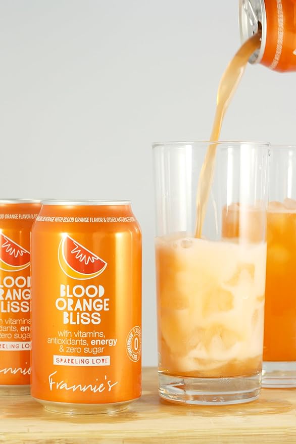 AmishTastes Frannie’s Sparkling Beverage Customizable Single-Flavor 8ct Box (Choose from 7 Flavors) 96 Oz.