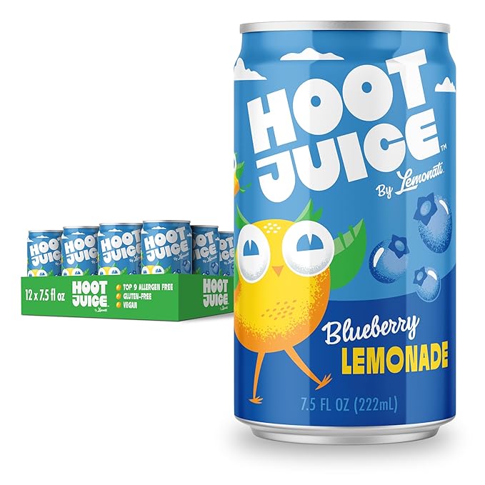 Hoot Juice Blueberry 12 Pack + Hoot Juice Kids Chair
