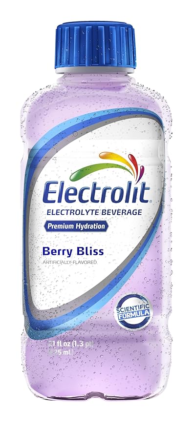 Electrolit Electrolyte Beverage Berry Bliss 21 Fl Oz bottle (Pack of 12)