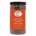 Civilized Coffee Instant Colombian Coffee Granules – Medium Roast Gourmet Coffee Non-GMO 9 oz Jar
