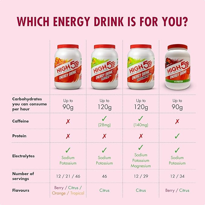 High 5 Energysource 4:1 1.6kg Summer Fruits Sports Protein Powder Drink Energy