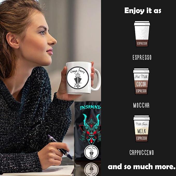 Dark Roast Coffee | Robusta | Arabica | Premium Coffee | Whole Beans | Grays Ferry -Freshly Roasted Strong for Intense Taste Lovers. Harvested from sustainable farms Recycable Package made by a Smal