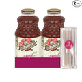 R.W. Knudsen 2-Pack Just Cranberry Fruit Juice 32 fl oz Glass Bottle