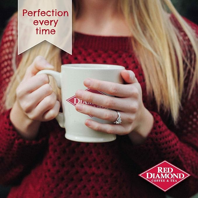 Red Diamond Ground Coffee Decaffeinated Medium Roast 100% Arabica Premium Beans Strong &amp Full-Bodied Flavor 11 Ounce Resealable Bags (4 Pack)