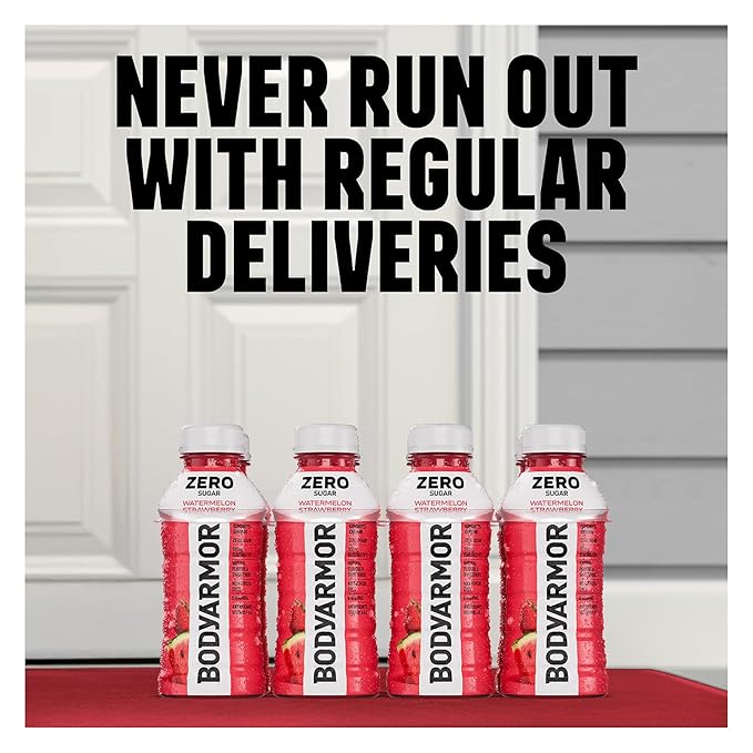 BODYARMOR ZERO Sugar Orange Electrolyte Drink Natural Flavors 28 Fl Oz Bottles (15 Pack) B Vitamins &amp Antioxidants Sugar Free Hydration