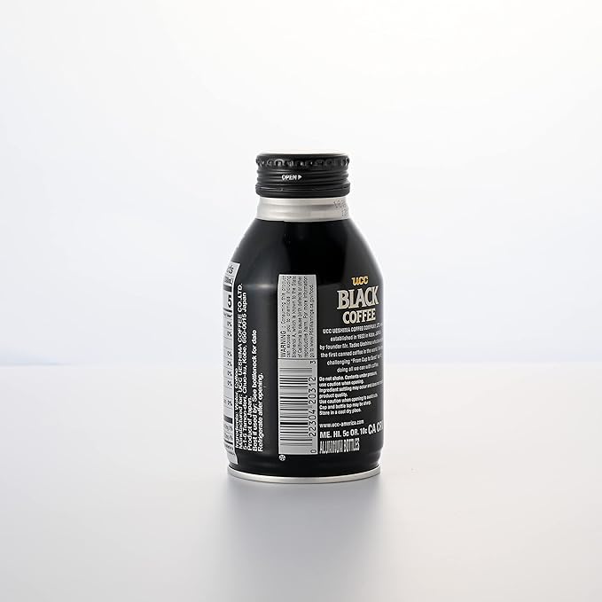 UCC Ready to Drink Black Coffee 9.74 FL OZ (Pack of 24) All Natural Unsweetened Coffee Instant Drinks Ingredients Water &amp Coffee Smooth and Creamy Convenient Bottle Imported from Japan